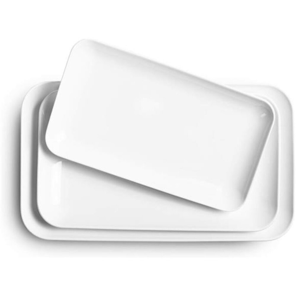 Large Serving Platter Set 16/14/12inch Serving Tray Rectangular Serving Trays